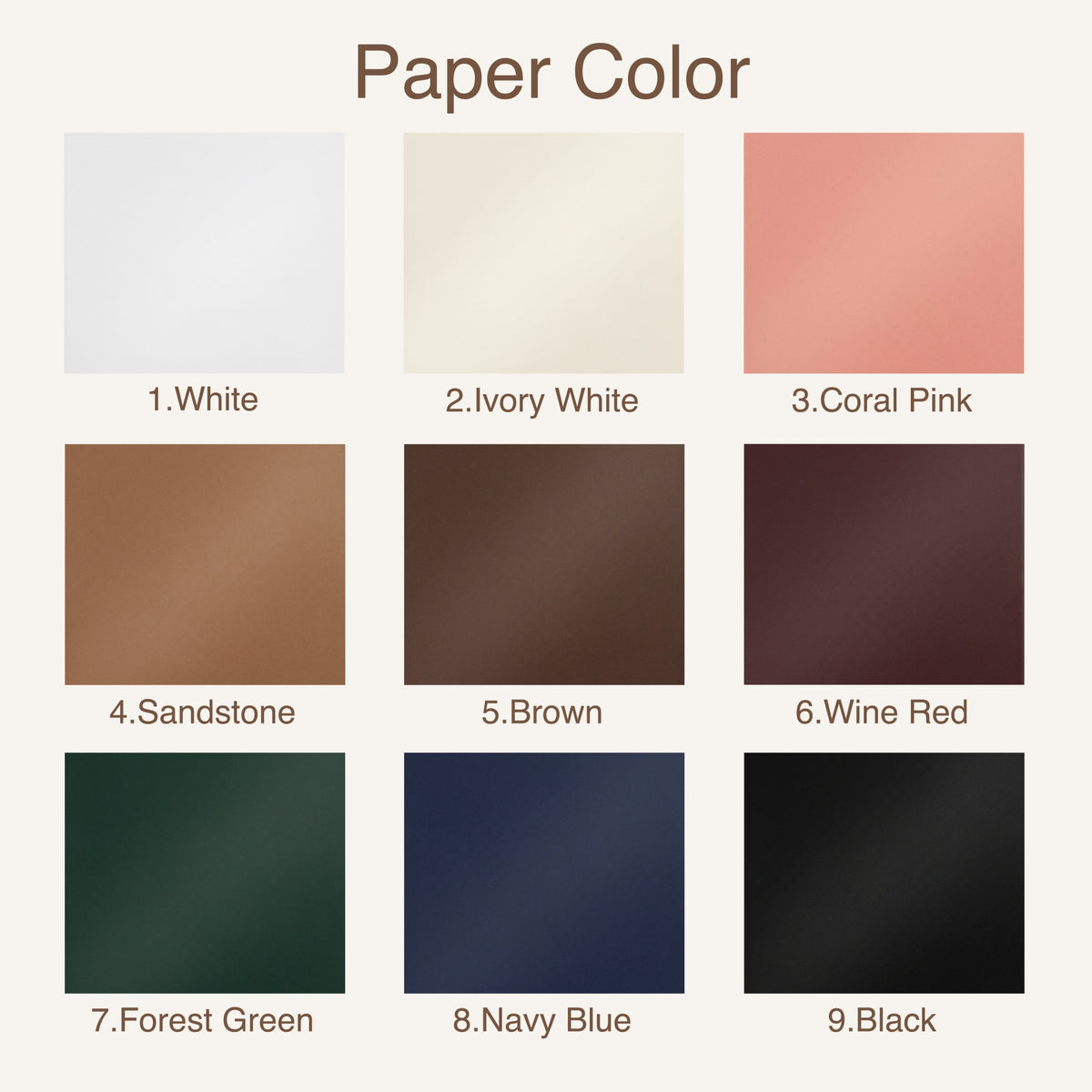 Stamprints personalisiert Etikett Papier Farbe 1