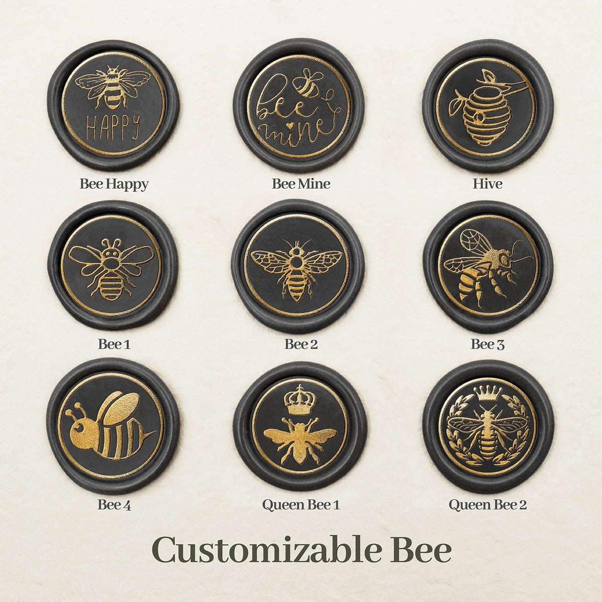 Stamprints Bee Wax Seal Stamp design