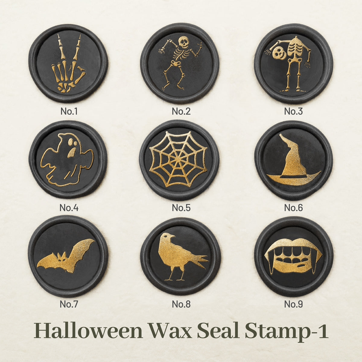 Stamprints Halloween Wax Seal Stamp Design 1