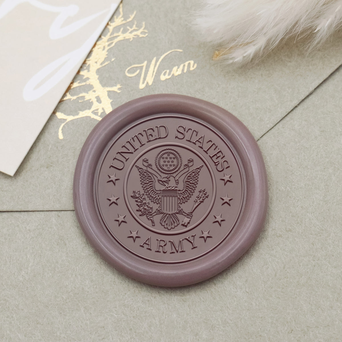 Stamprints US Army Symbol Siegelwachs Siegelstempel Stempel 1