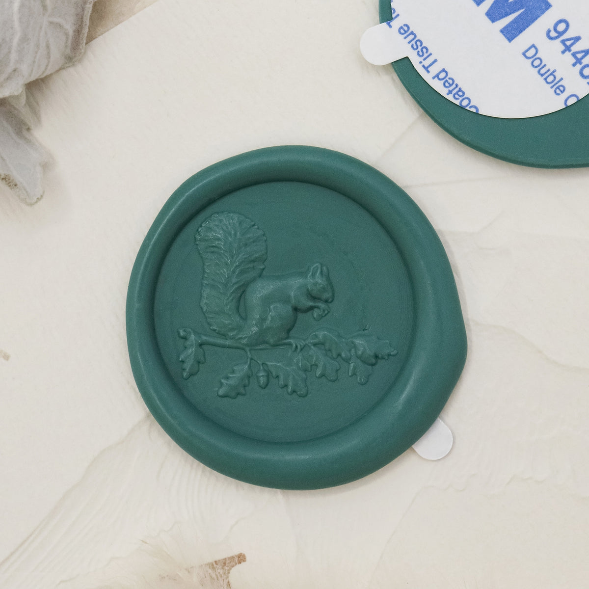 Stamprints 3D Relief Eichhörnchen Selbstklebende Wachssiegel Aufkleber 1