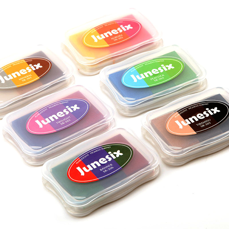 Pearlescent Multicolor 3-Color Gradient Ink Pad b1