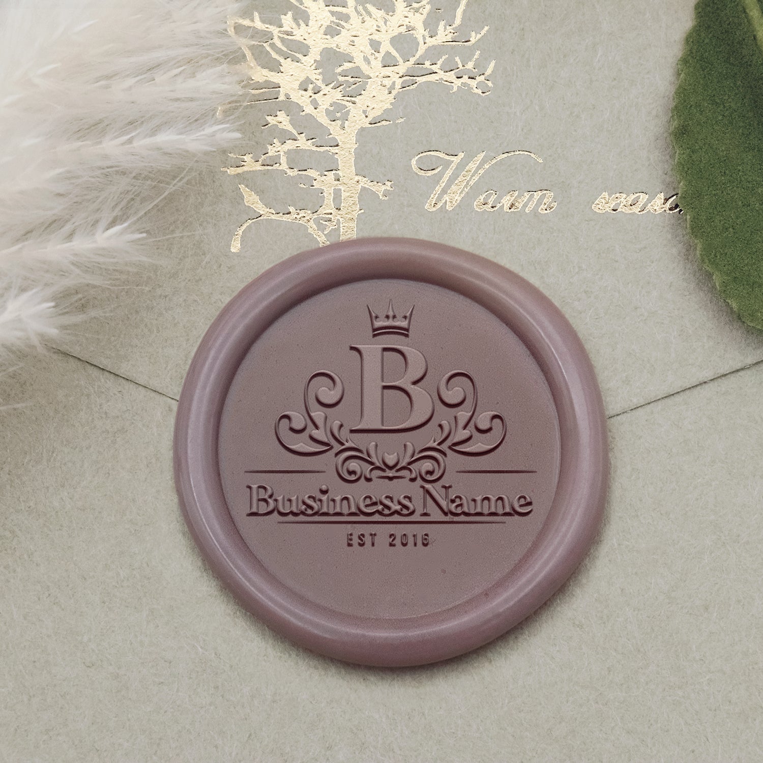Personalisiert Logo Siegelwachs Siegelstempel - Style 15-2