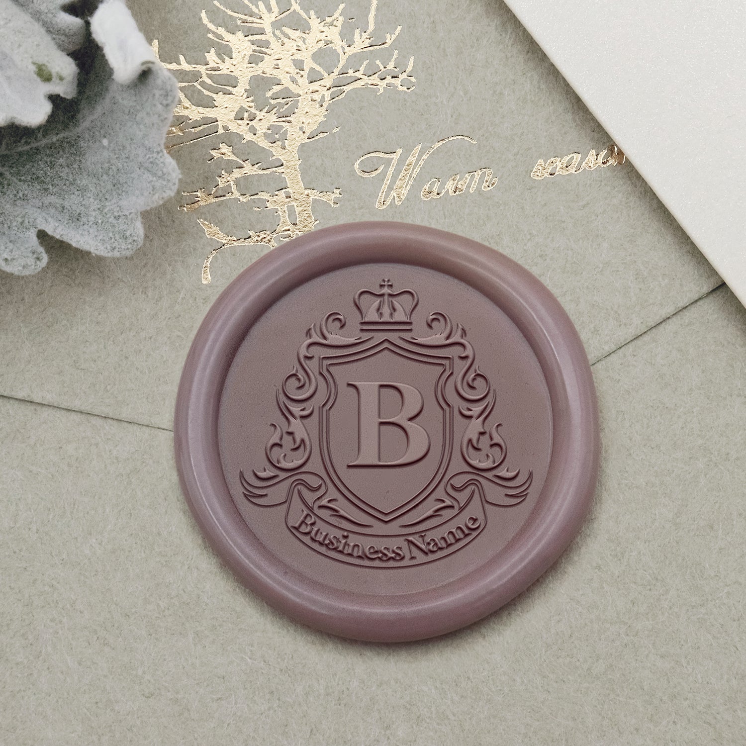 Personalisierter Logo-Wachssiegel-Stempel - Stil 18-2