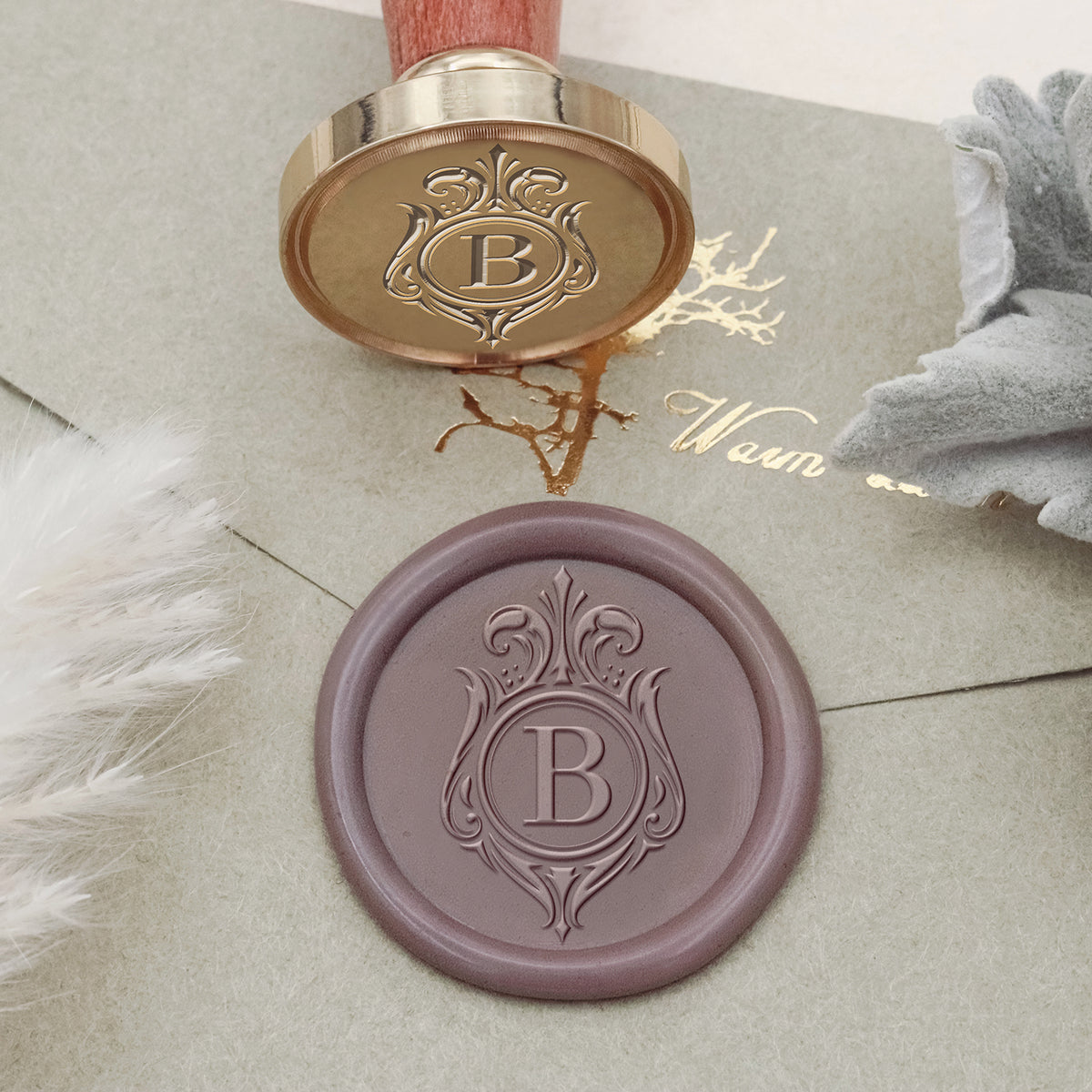 Custom Logo Wax Seal Stamp - Style 1-1