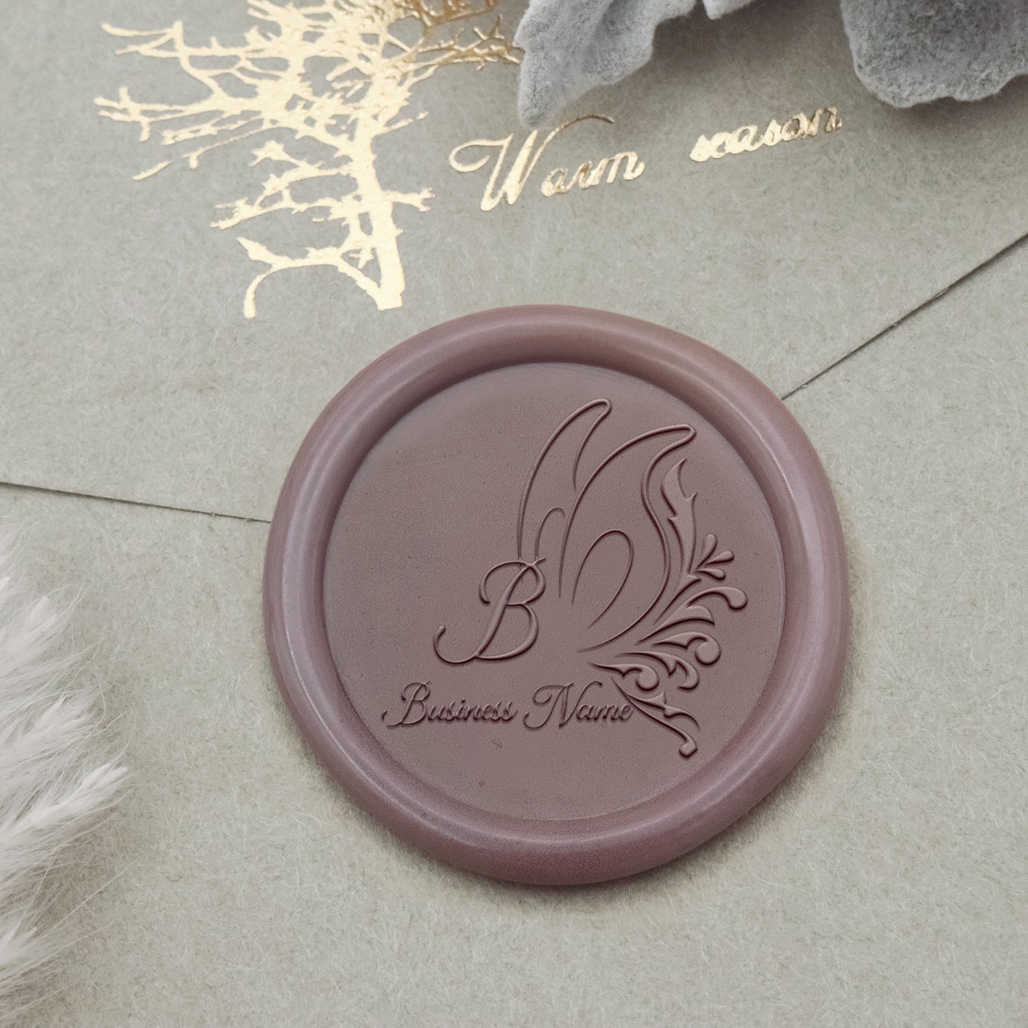 Sello de Caucho de Lacre con Logo Personalizado - Estilo 28-2