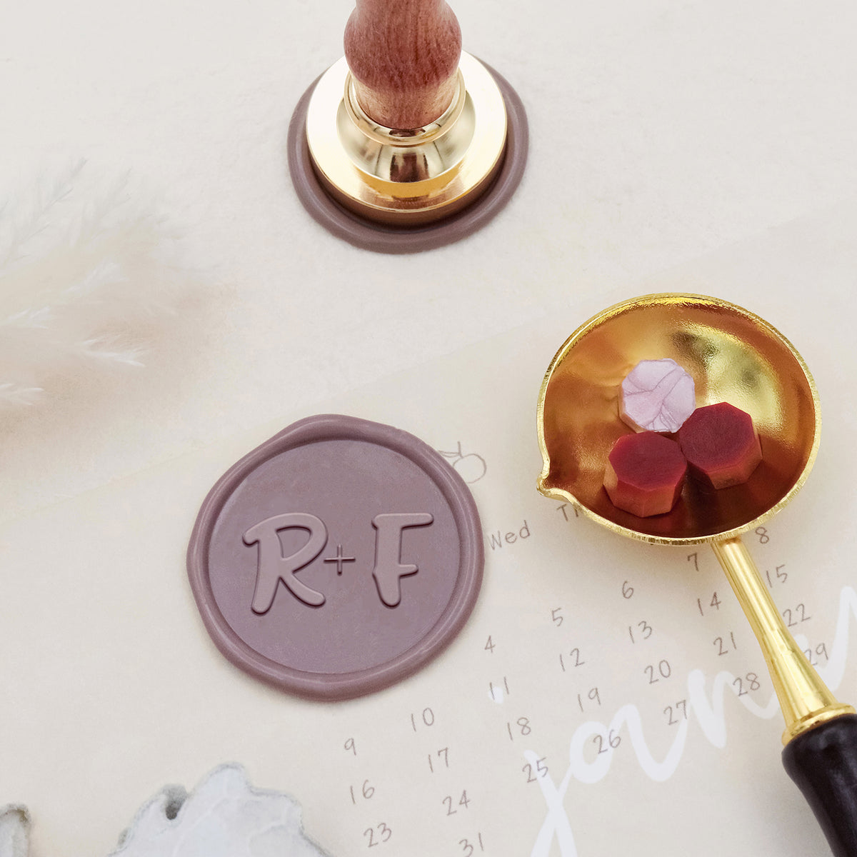 Custom Cartoon Text Wax Seal Stamp (10 Fonts)-4