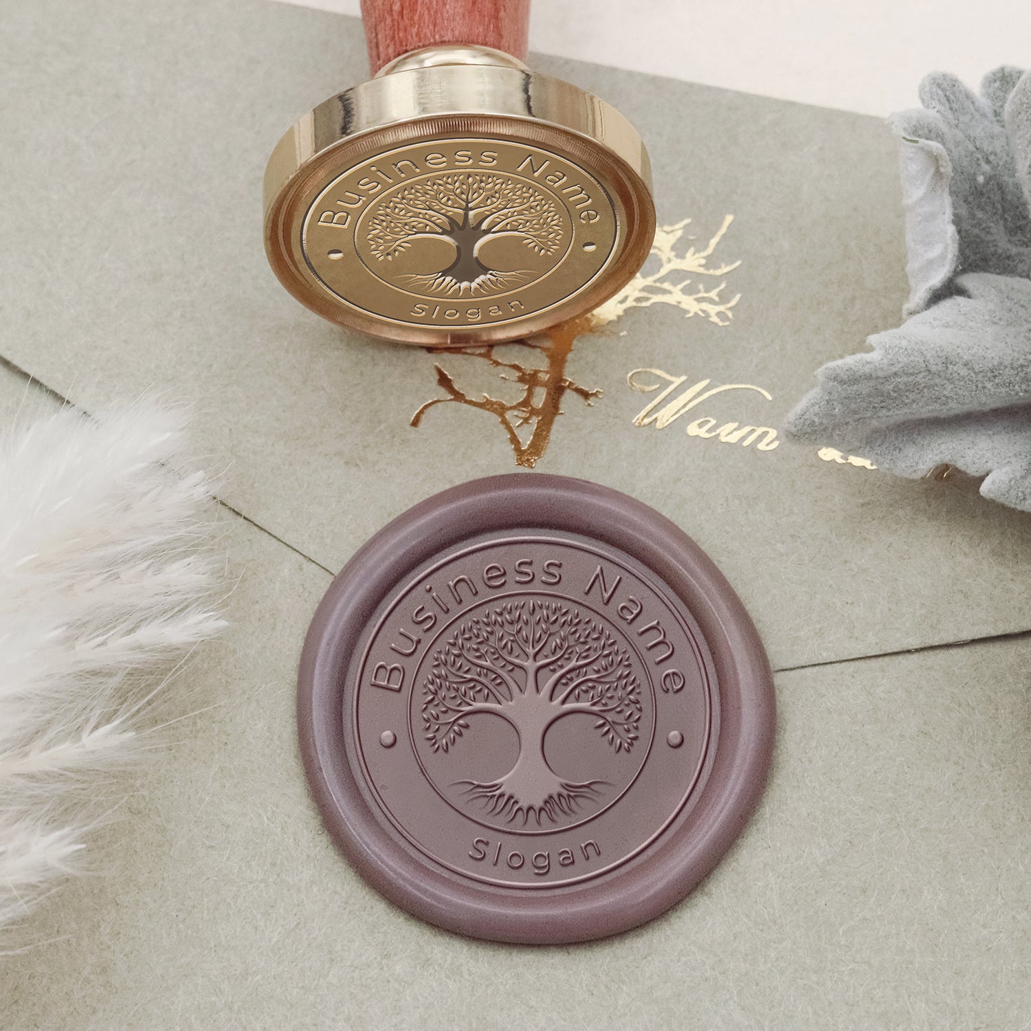 Tree of Life Custom Logo Wax Seal Stamp1