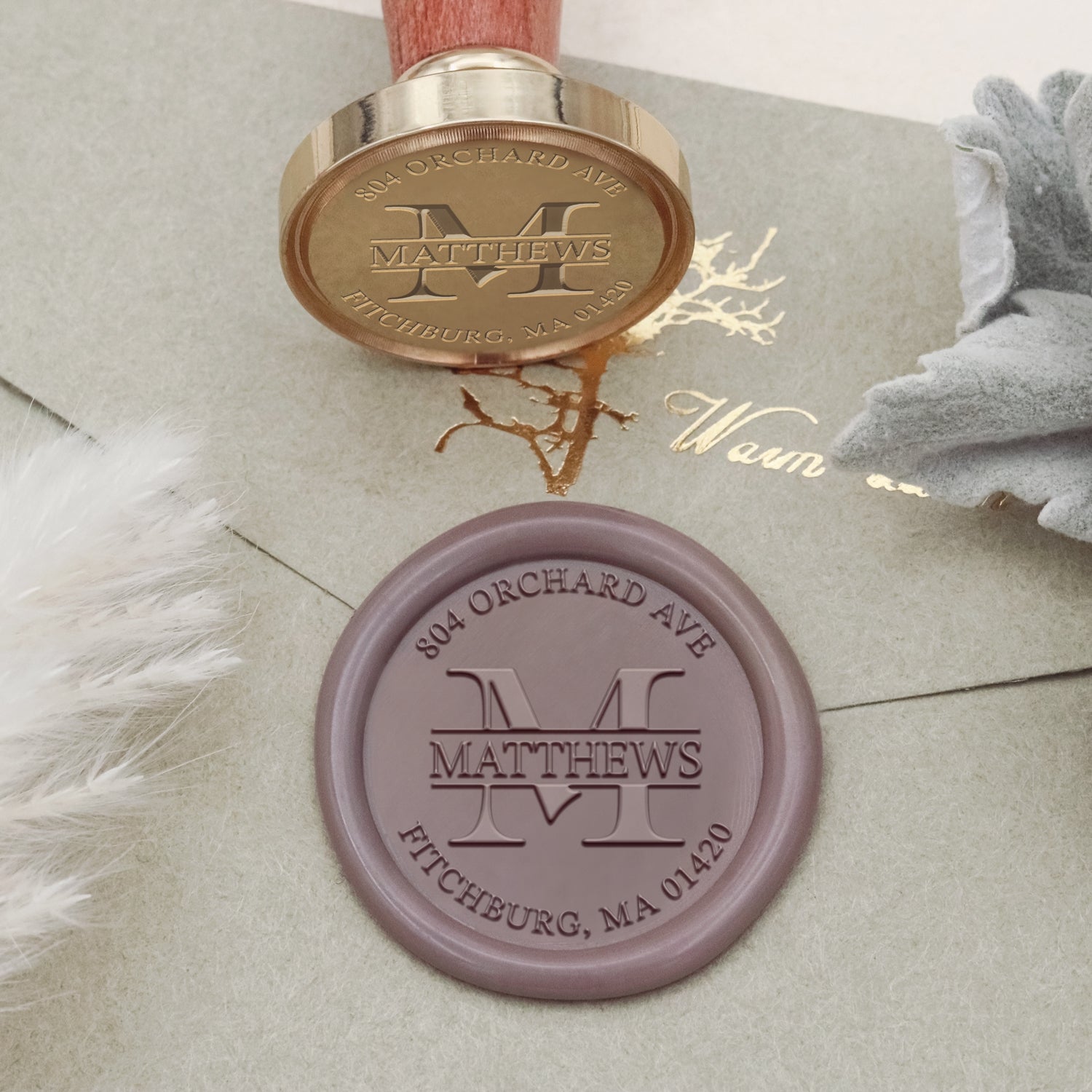 Sello de Lacre Personalizado para Dirección - Estilo 2 2