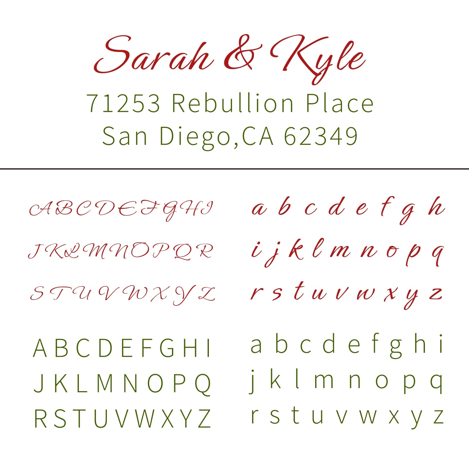 Custom Rectangular Handwriting Font Address Return Rubber Stamp - Style 9 