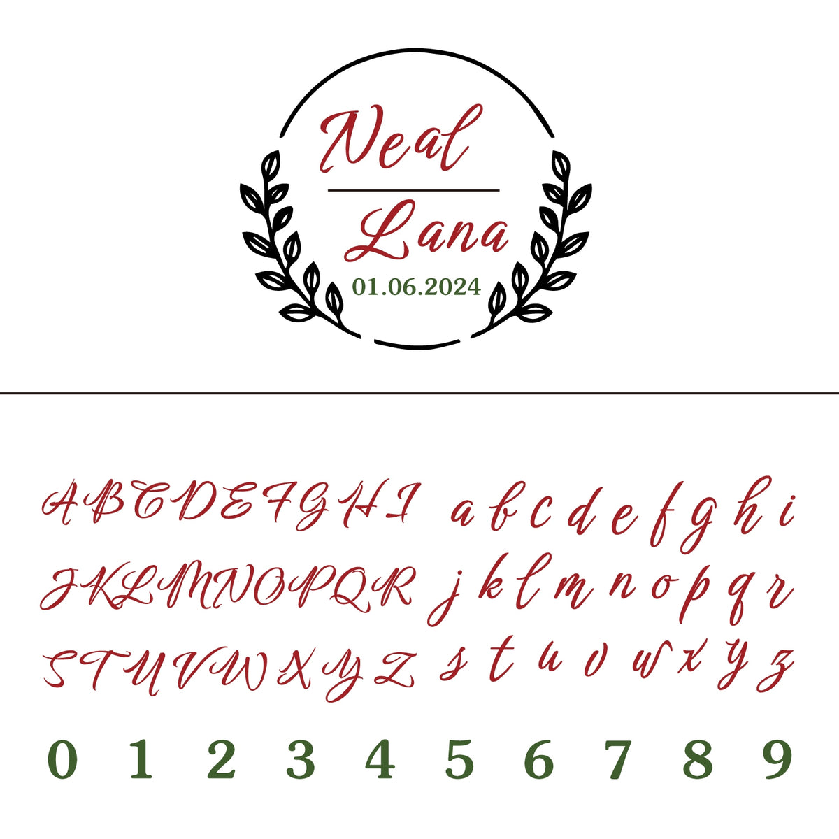 Custom Growing Buds Wedding Wax Seal Stamp 25