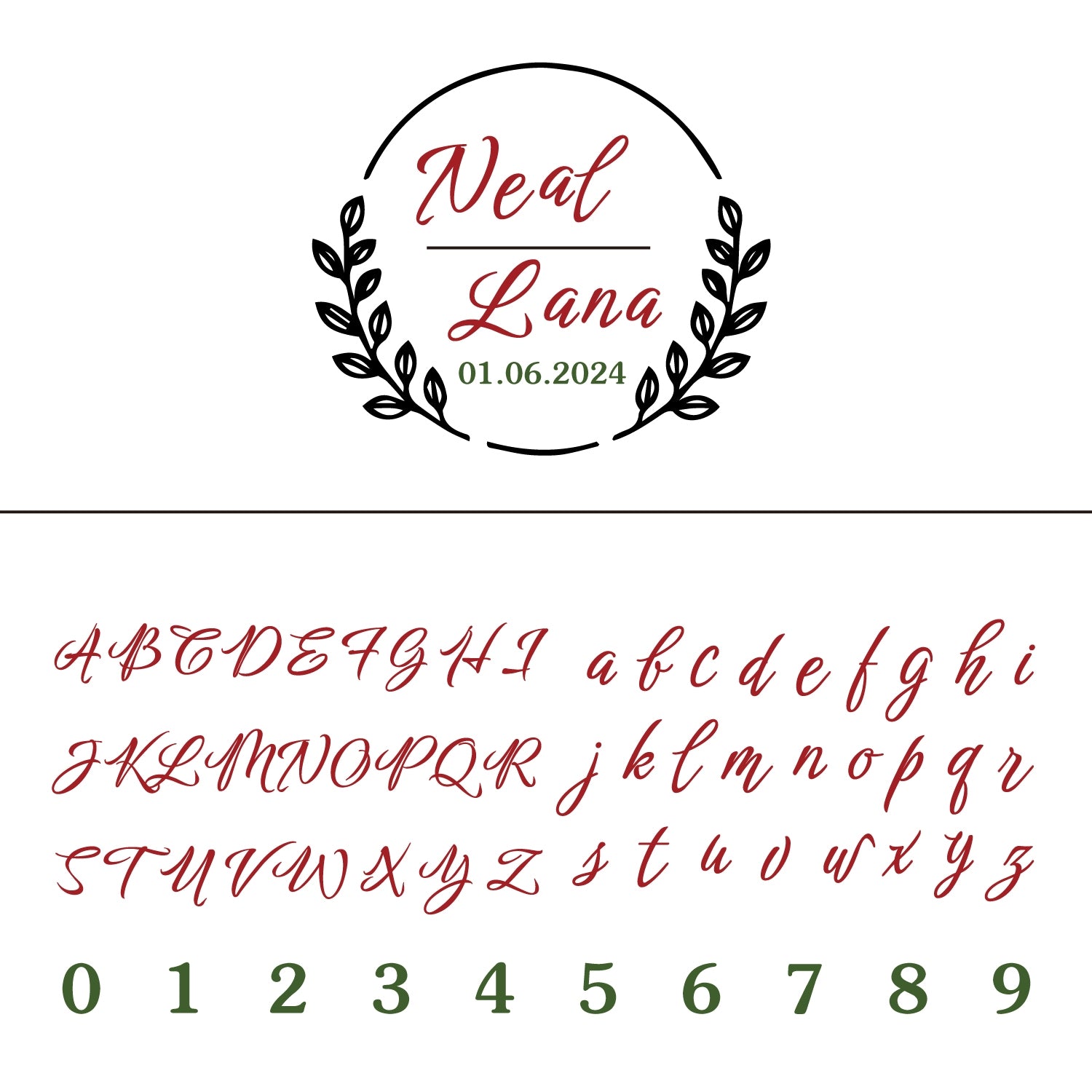 Custom Growing Buds Wedding Wax Seal Stamp 25