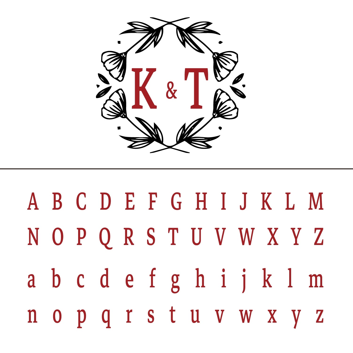 Personalisierter Mohn Hochzeit Monogramm Siegelwachs Siegelstempel 20