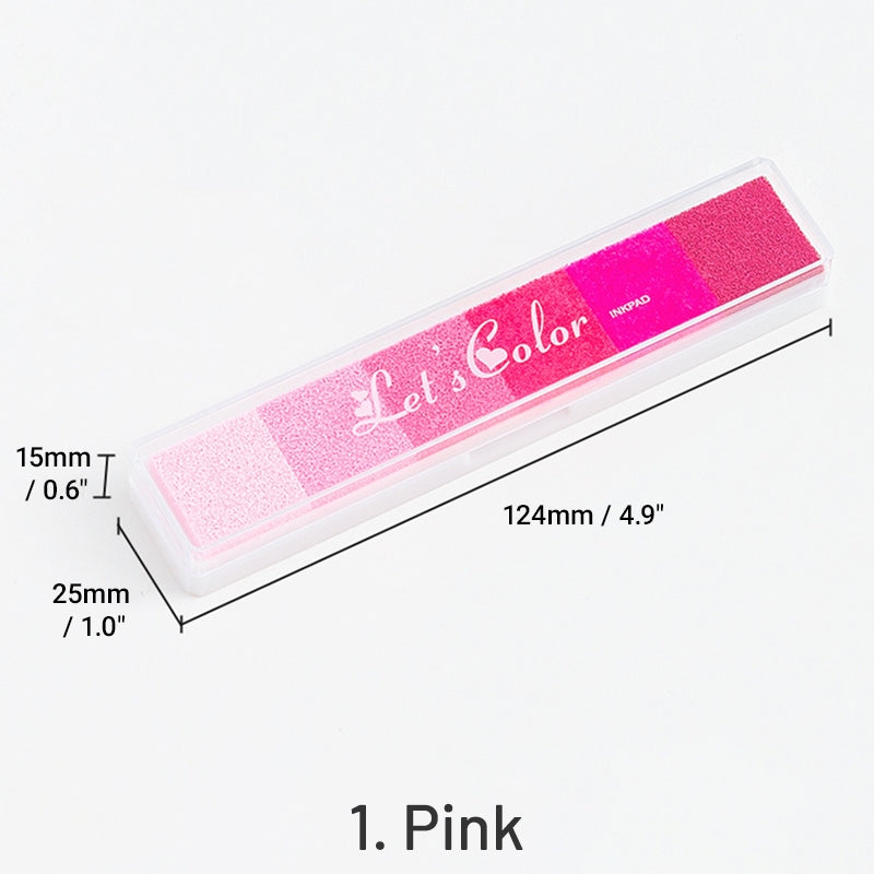 Ensemble de Tampons Encreurs Longs Couleur Bonbon Dégradé sku-1