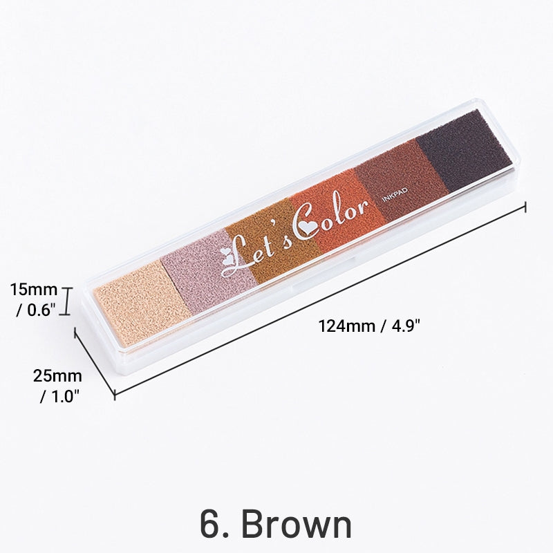 Ensemble de Tampons Encreurs Dégradé Long Couleur Bonbon sku-6