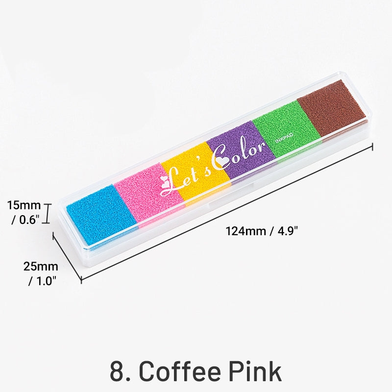 Ensemble de Tampons Encreurs Longs Dégradés Couleur Bonbon sku-8