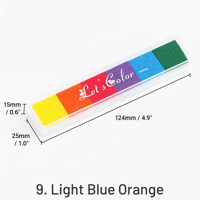Ensemble de Tampons Encreurs Longs Dégradé Couleur Bonbon sku-9