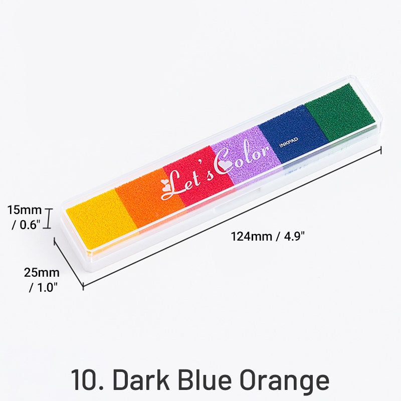 Ensemble de Tampons Encreurs Couleur Bonbon Dégradé Long sku-10