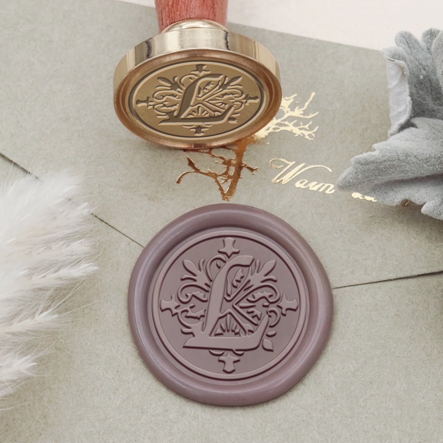 Iris Alphabet Wax Seal Stamp - L 2