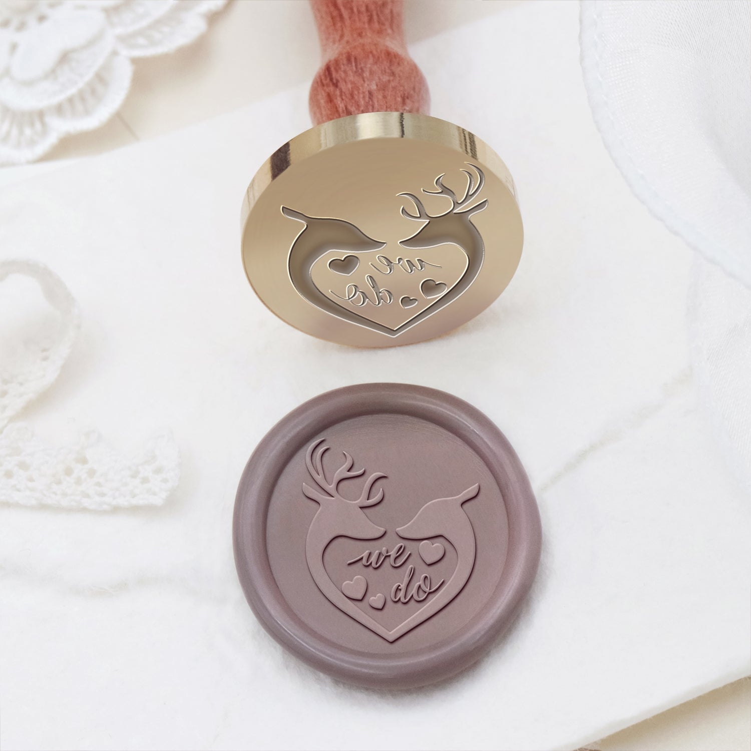 Wedding Celebration Dolphin Wax Seal Stamp 1