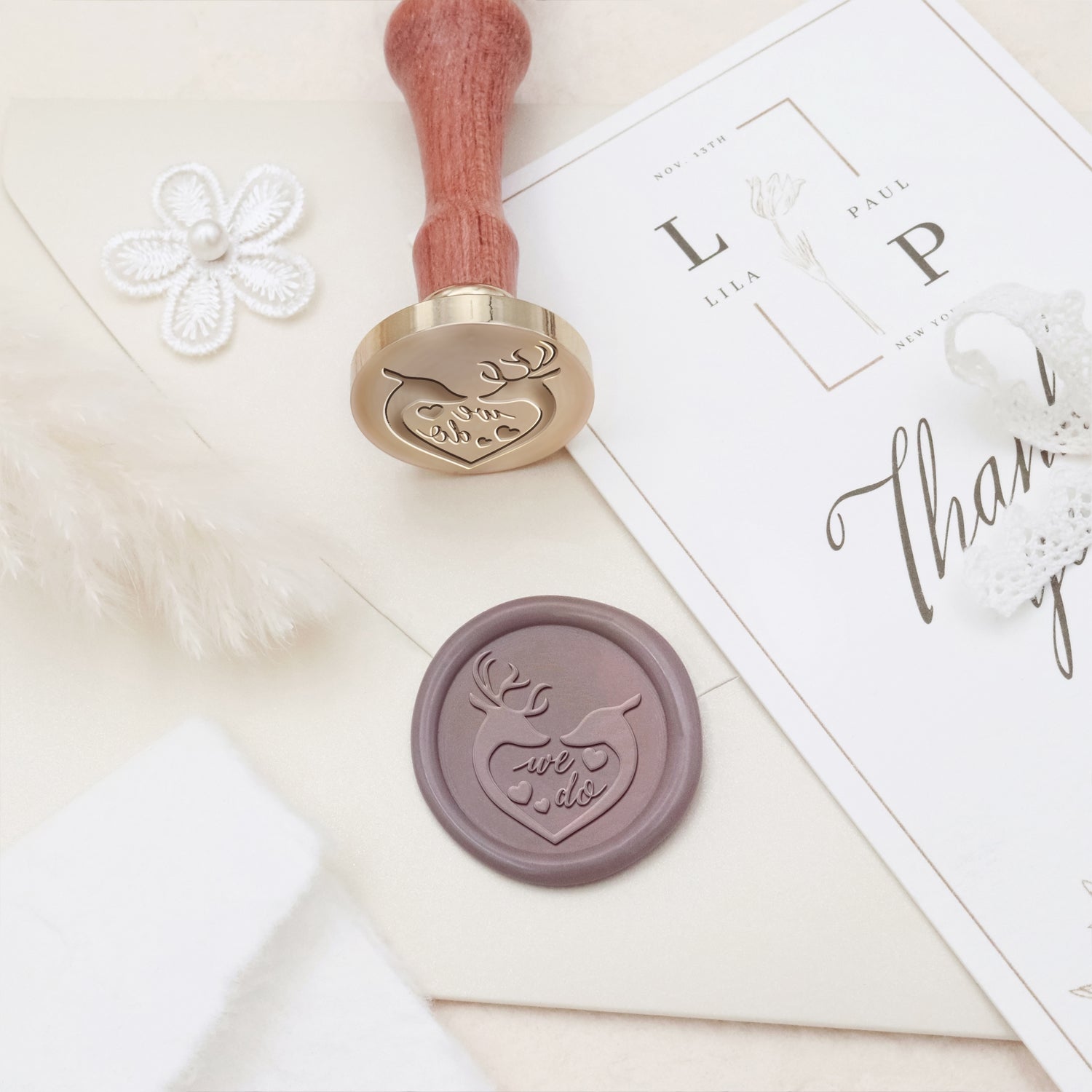 Wedding Celebration Dolphin Wax Seal Stamp 3