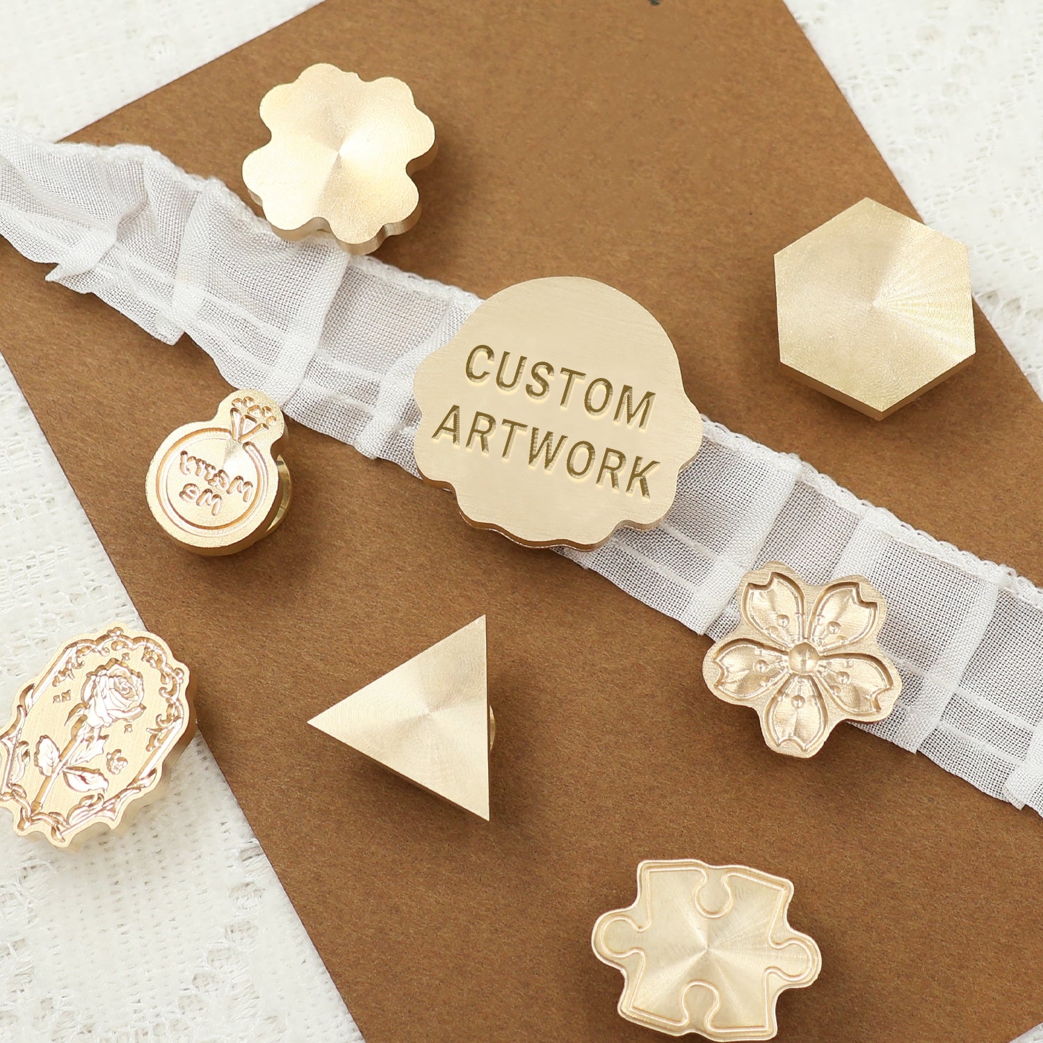 Custom Design Special-Shaped Wax Seal Stamp with Your Artwork 1