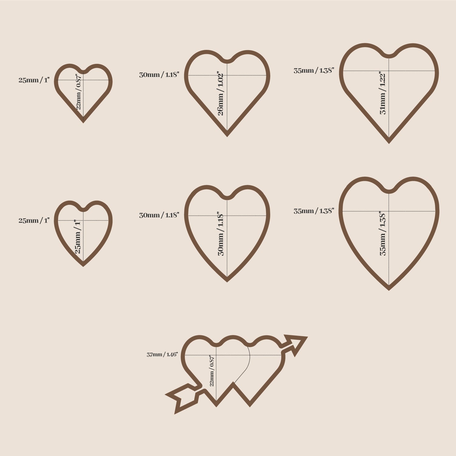 Custom Design Heart Shape Wax Seal Stamp with Your Artwork -sku