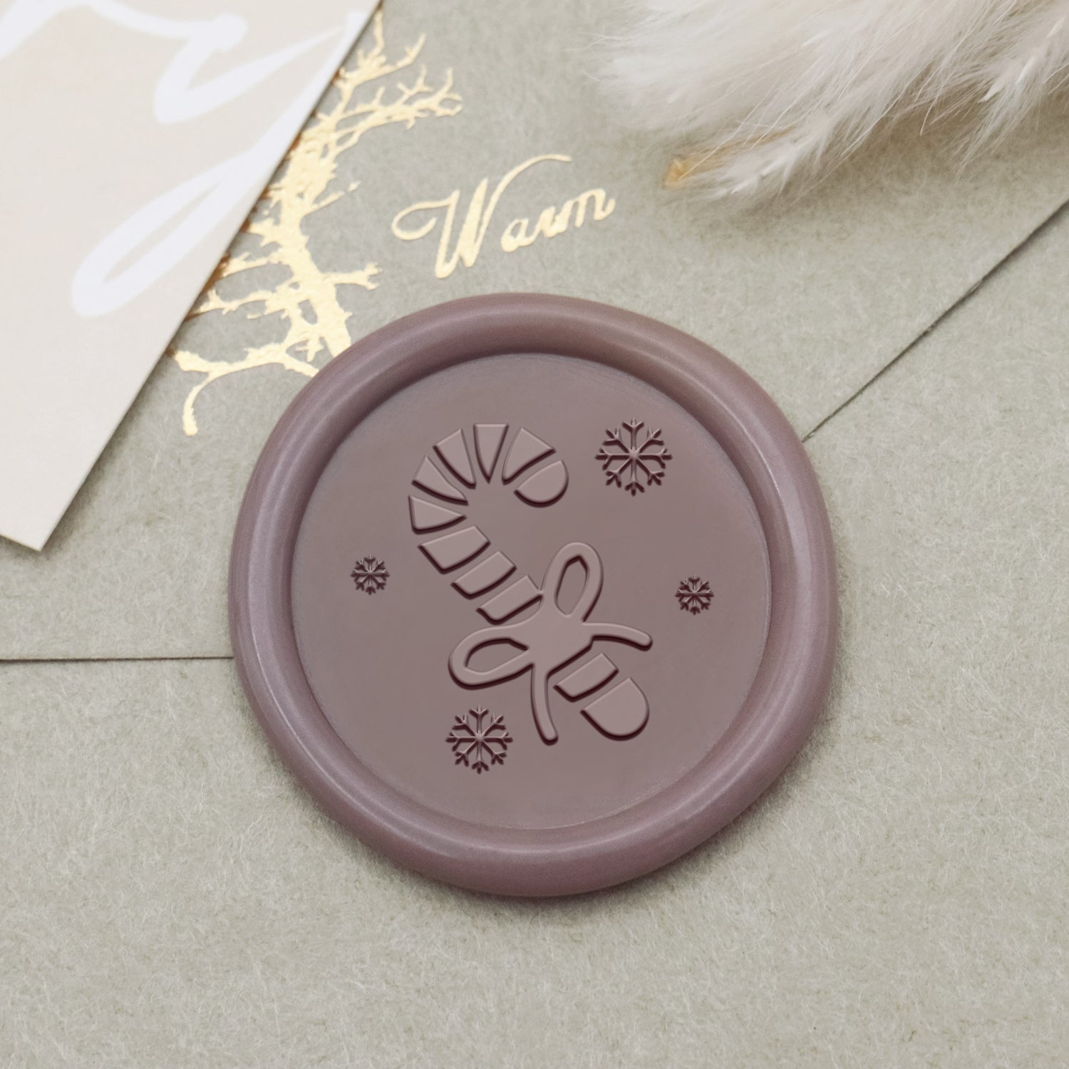 Tampon Encreur Sceau de Cire Noël (27 Motifs)-25 1