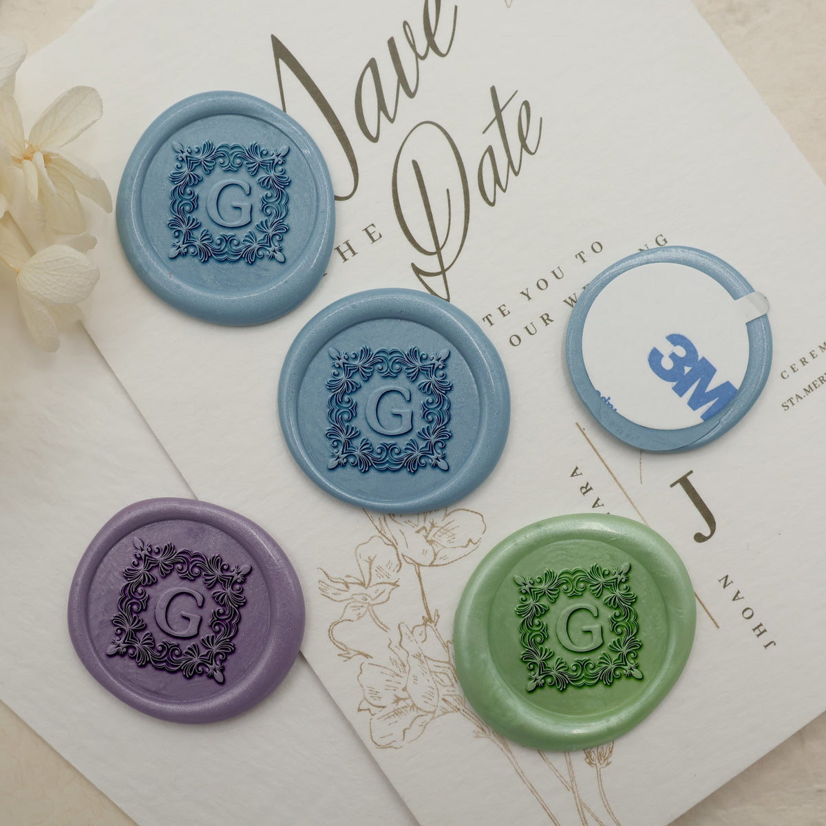 Enigmatic Whispers Custom Initial Wax Seal Stamp - Style 21 3