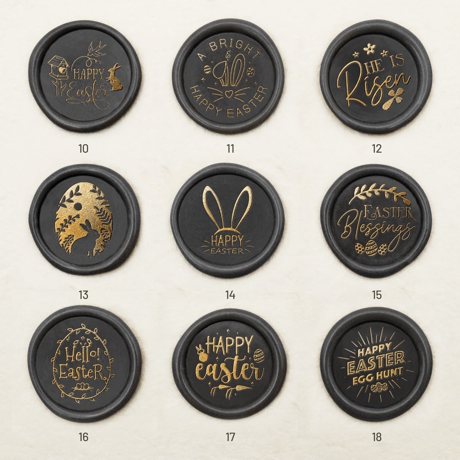 Oster Siegelwachs Siegelstempel (27 Designs) 6