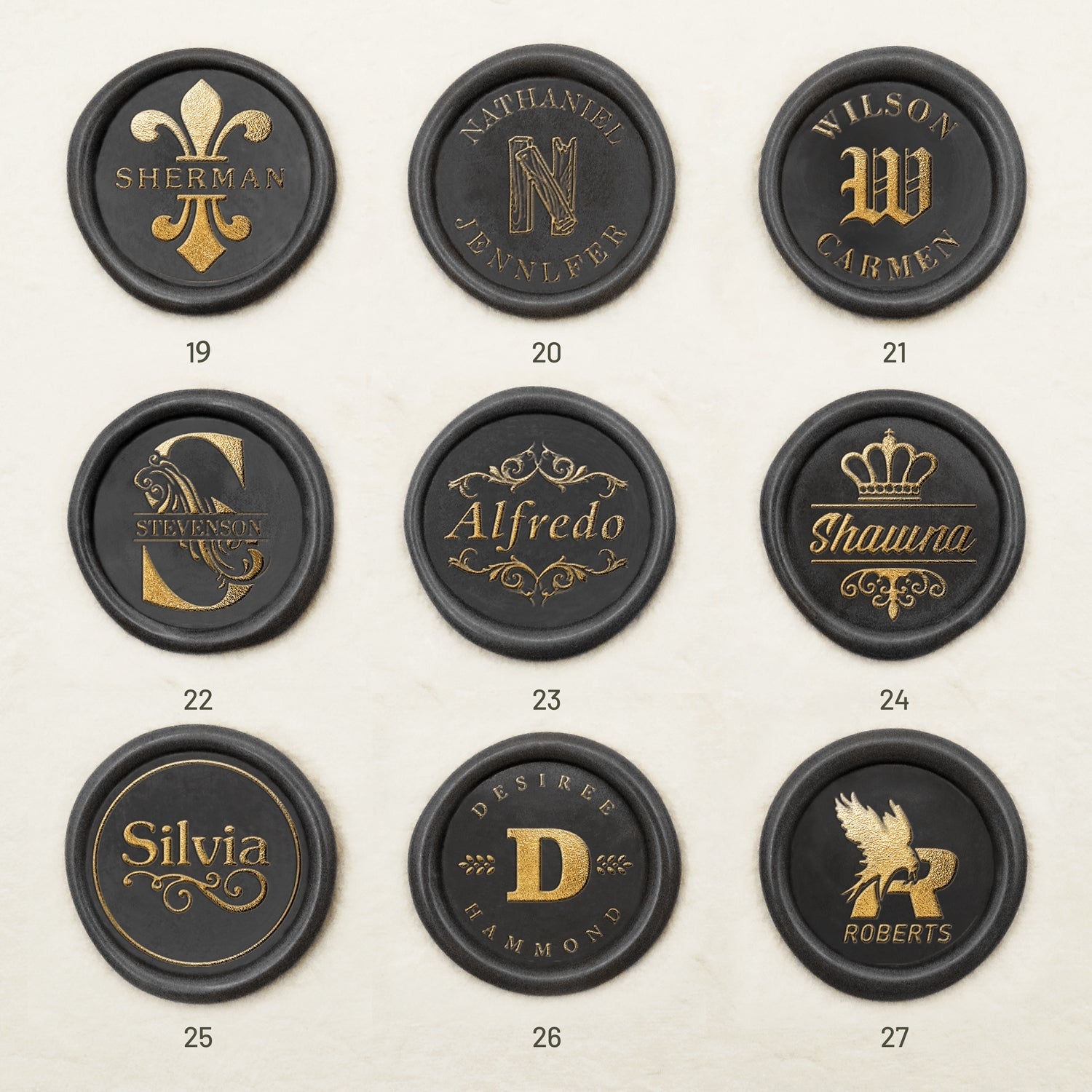 Custom Name Wax Seal Stamp (27 Designs) - Stamprints6