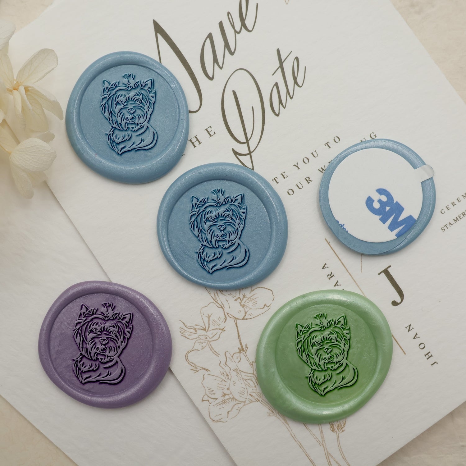 Yorkshire Terrier Dog Wax Seal Stamp - Stamprints2