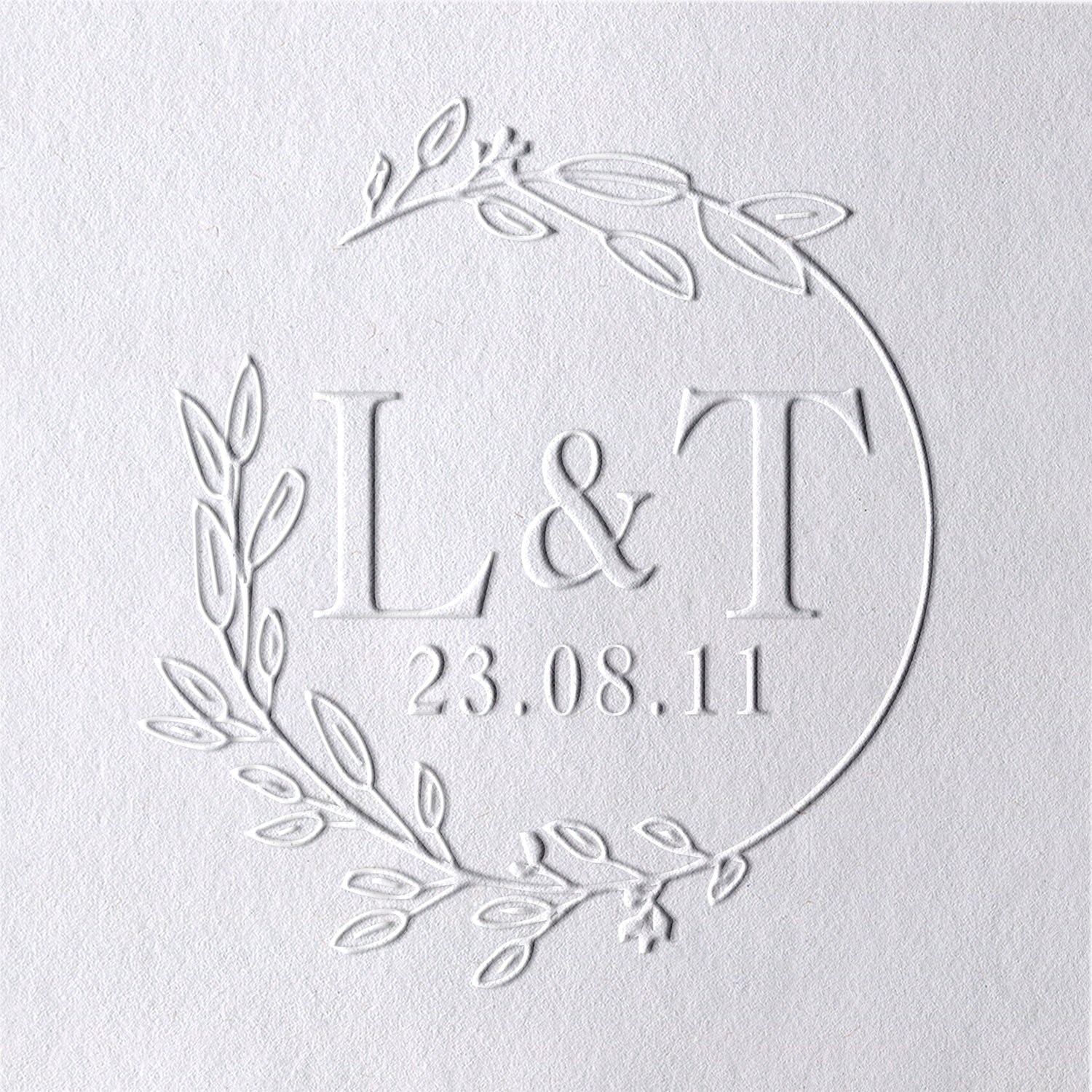 Custom Branch and Initials Monogram Wedding Embosser 311