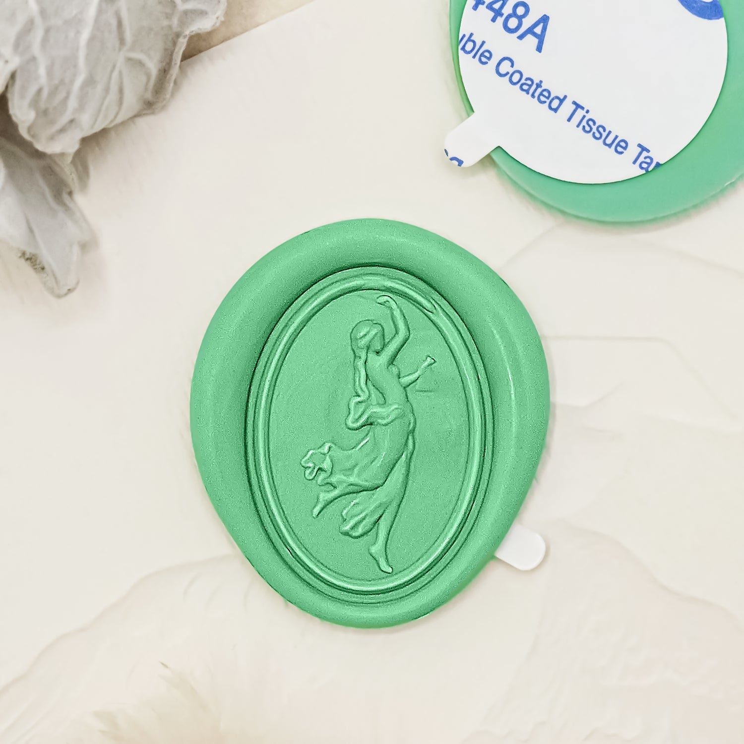 3D Relief Venus Selbstklebende Wachssiegel Aufkleber 1-3