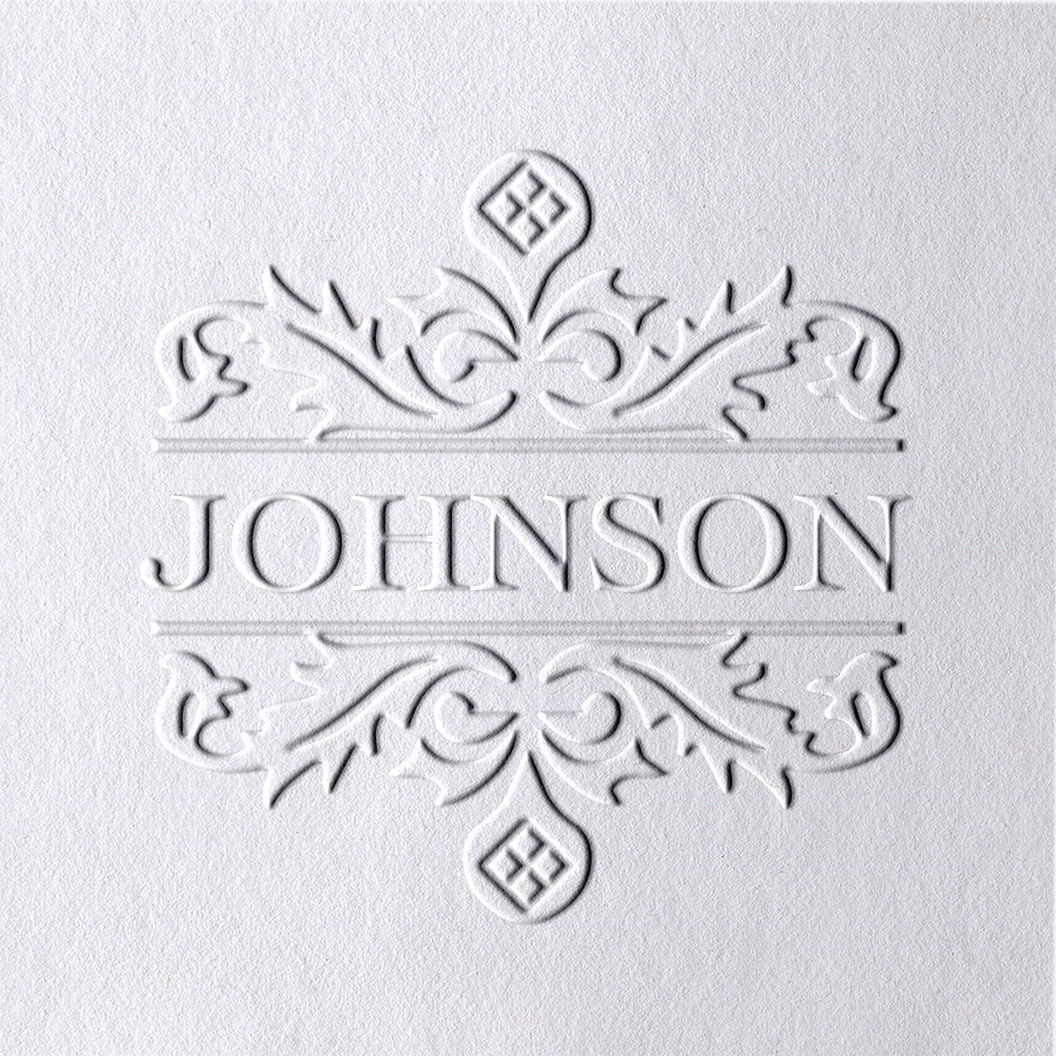 Sello en seco de nombre Wild Berry personalizado 91