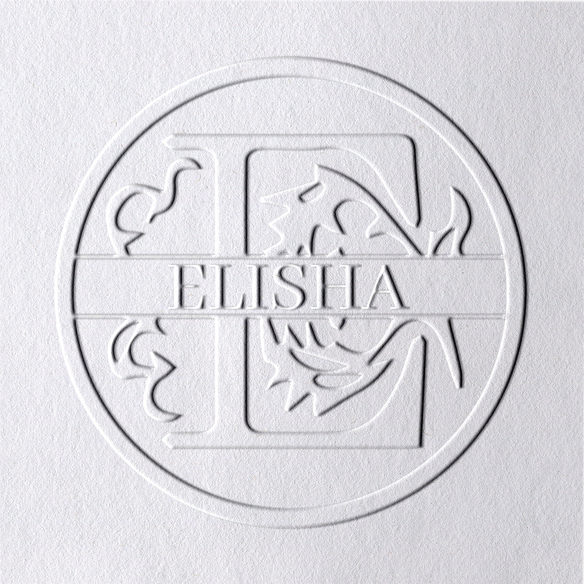 26 Letter Custom Floral Name Embosser - E E1