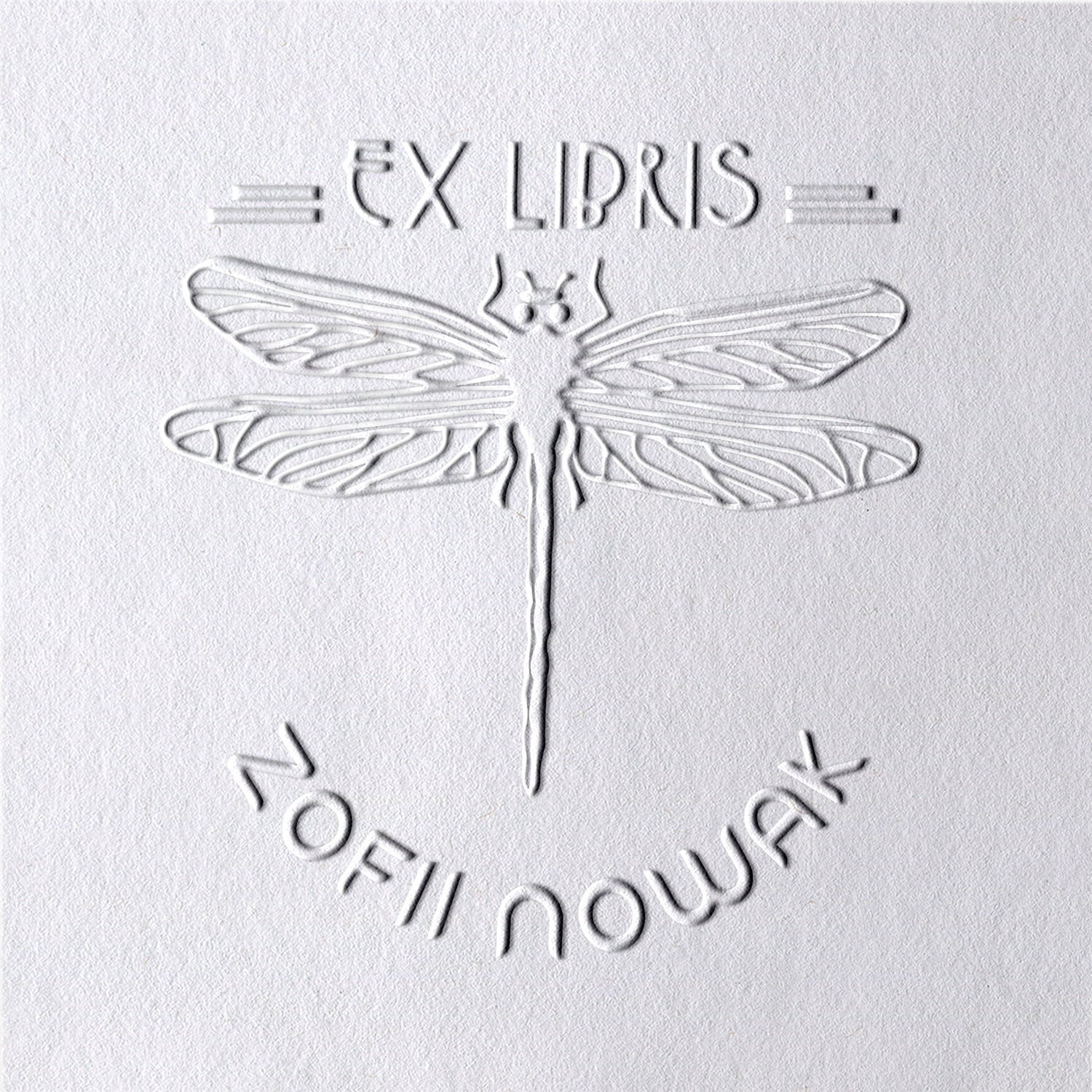 Personalisierte Libellen-Buchprägezange (14 Designs)2