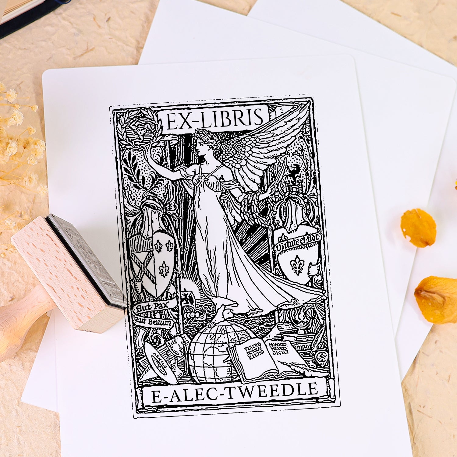 individueller Buchstempel Verwendung Buch 2