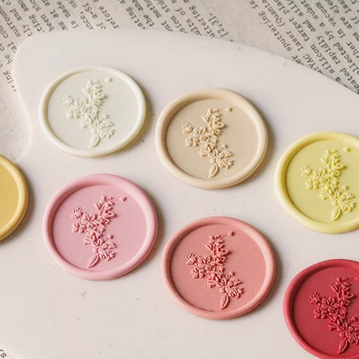 3D Matte Carved Wax Beads - Luxury Vintage Wax Seal KitNo. 27