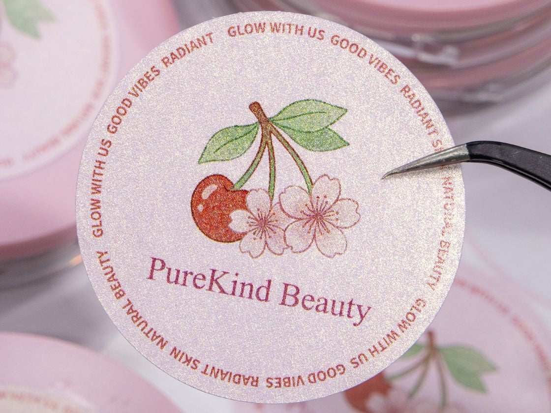 Custom Pearlescent Logo Stickers36