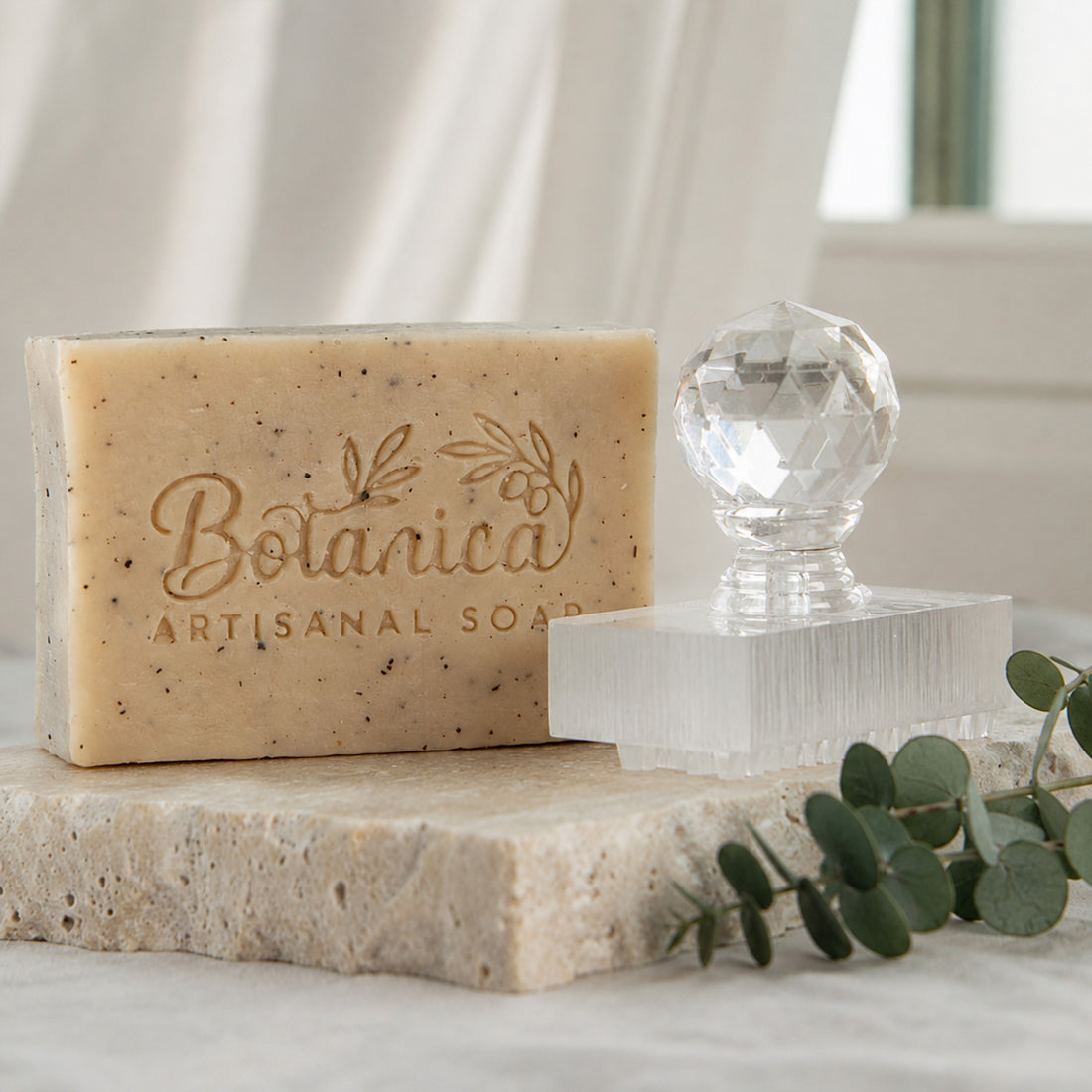 Custom Acrylic Stamp for Soap & Pottery with Your Logo : Artwork26