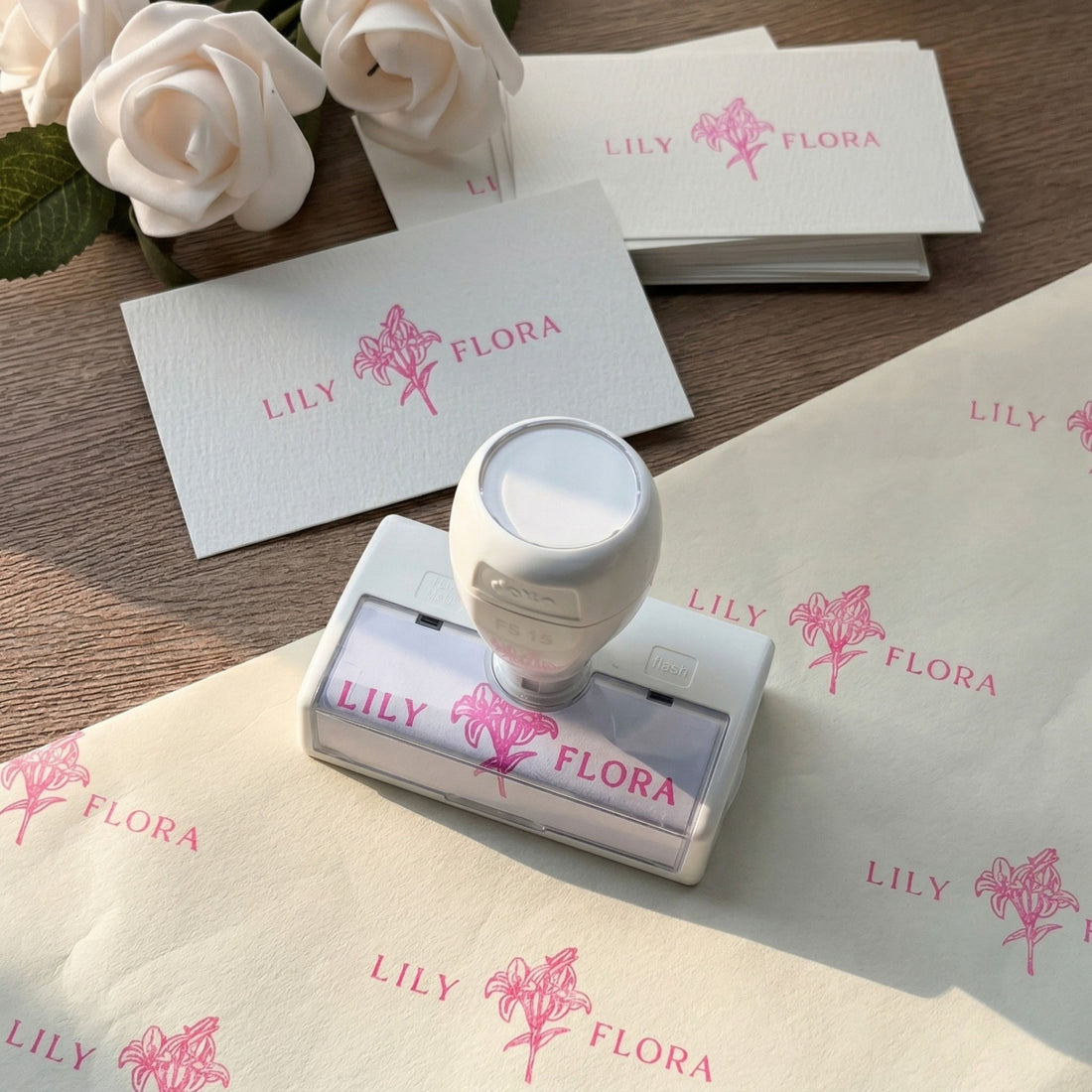 Custom Logo Self-Inking Stamp for Paper | Multiple Ink Colors2