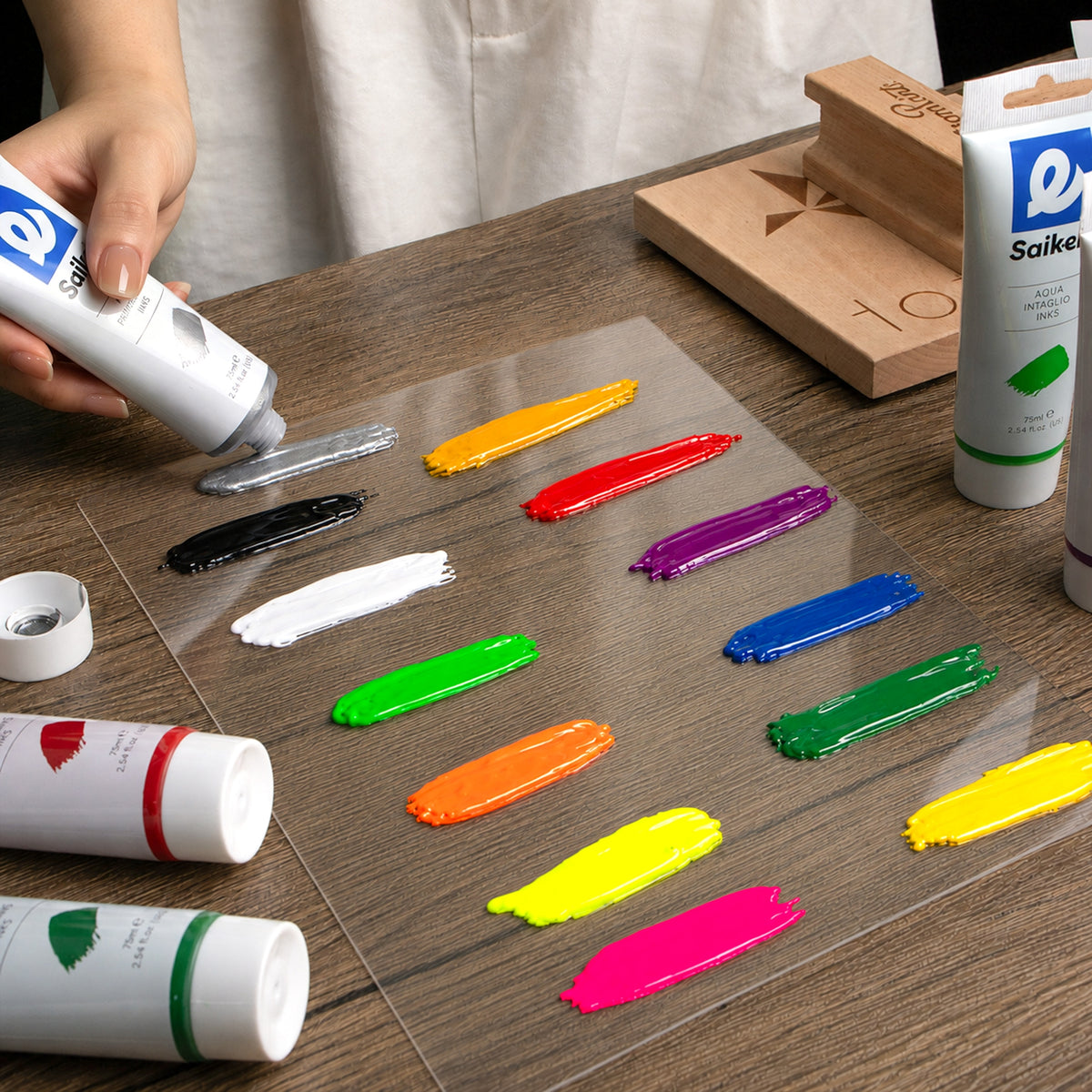 Brayer Roller Kit for Large Rubber Stamps40