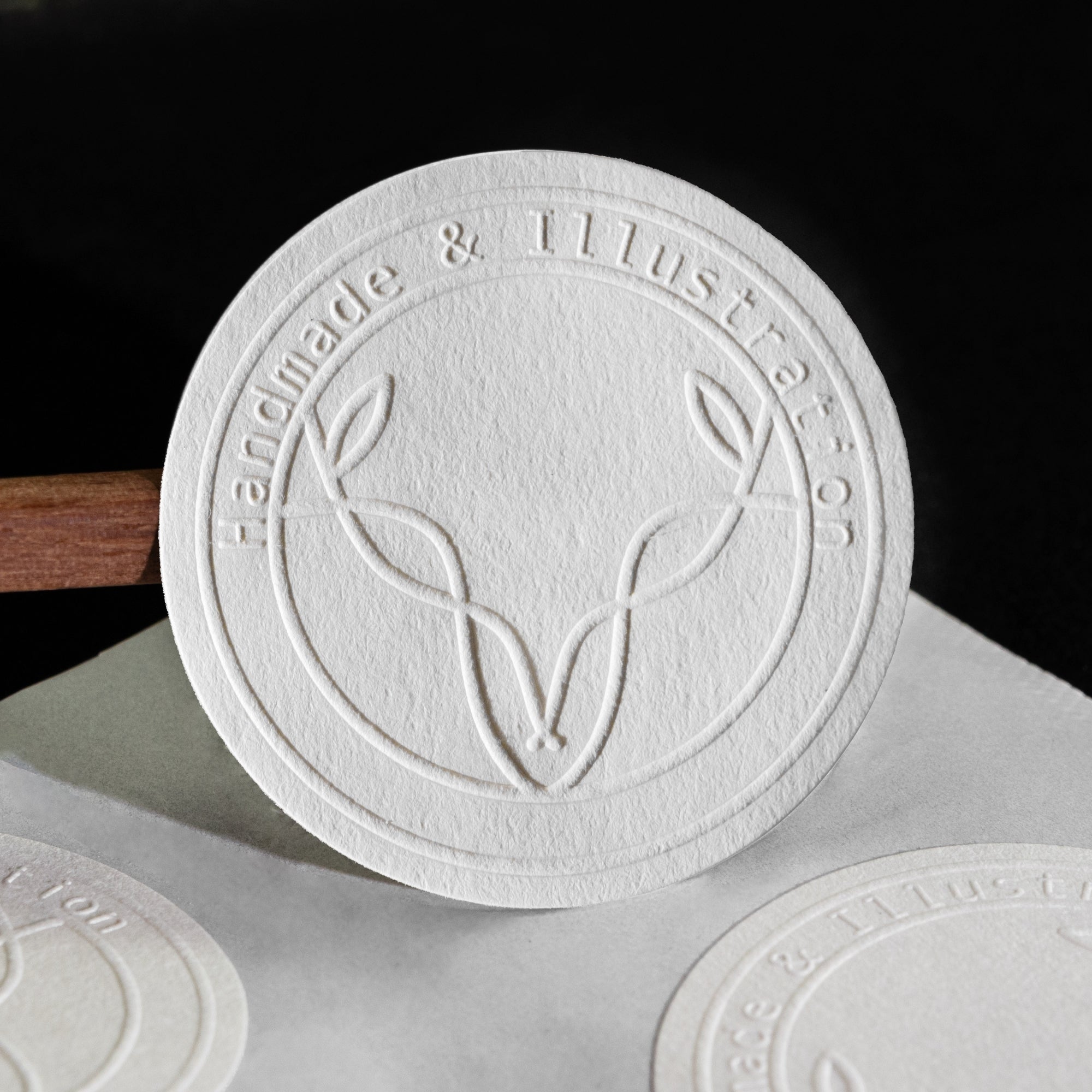 Custom Embossed Textured Sticker - Eco-Friendly Branding Label101