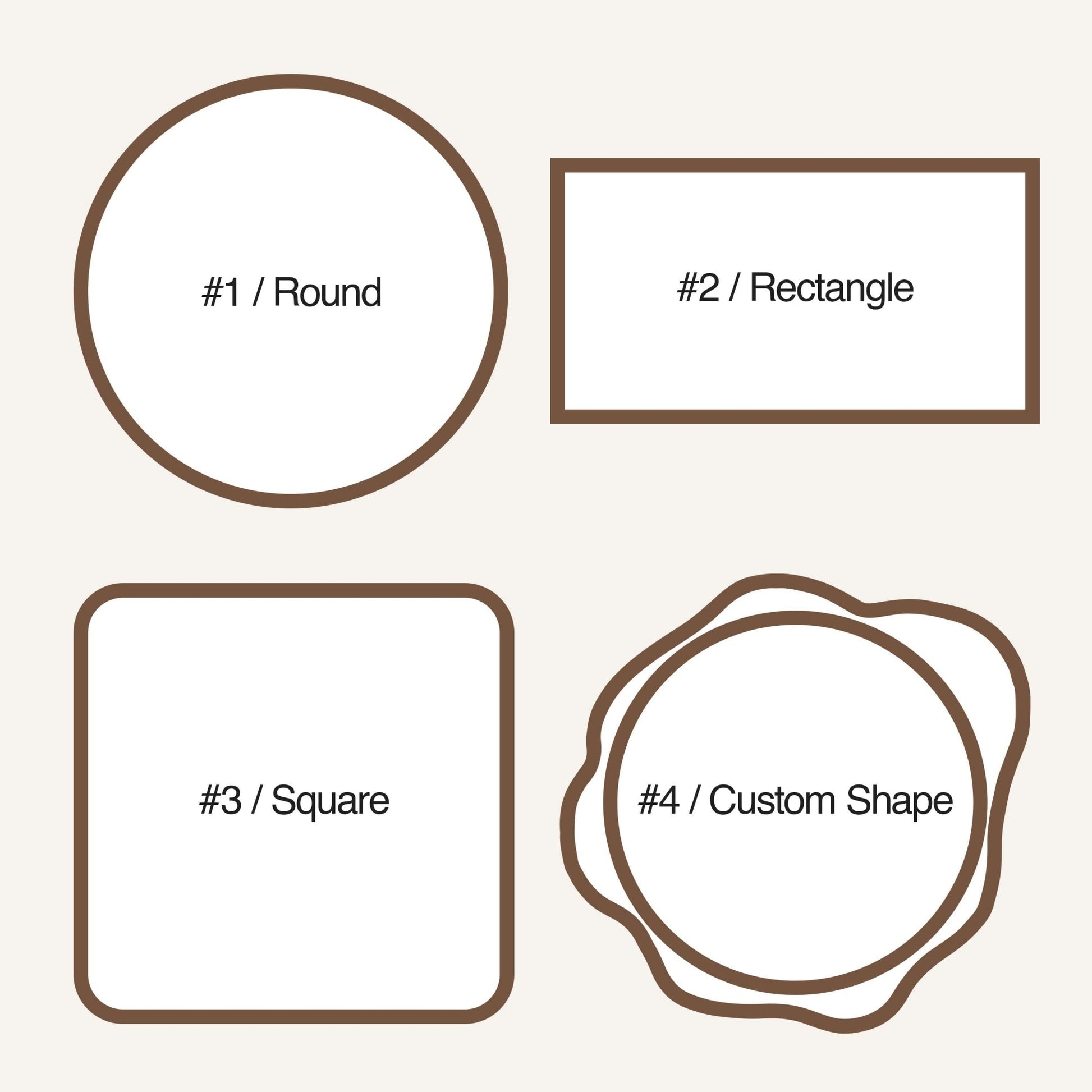 Personalisiert Perlglanz Logo Sticker35