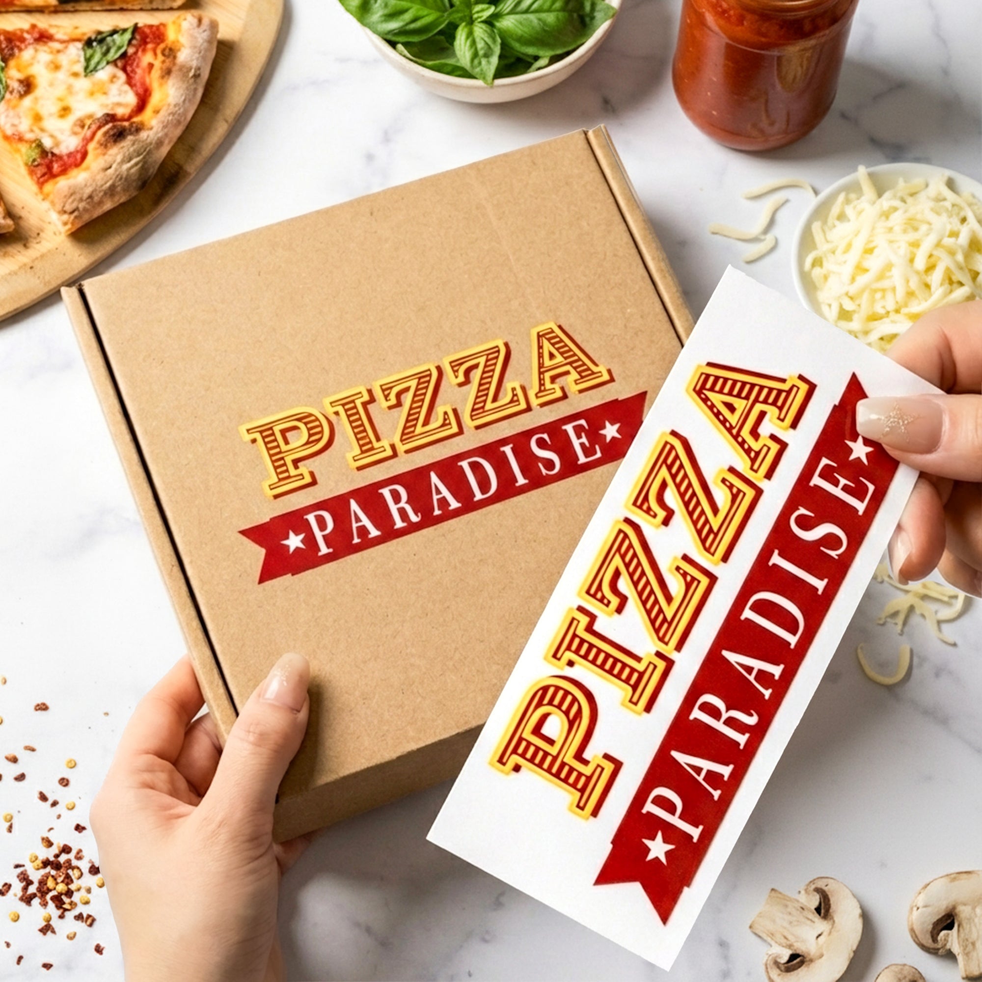 Pegatinas de Transferencia UV DTF Personalizadas - Calcomanías de Logo Empresarial Impermeables16