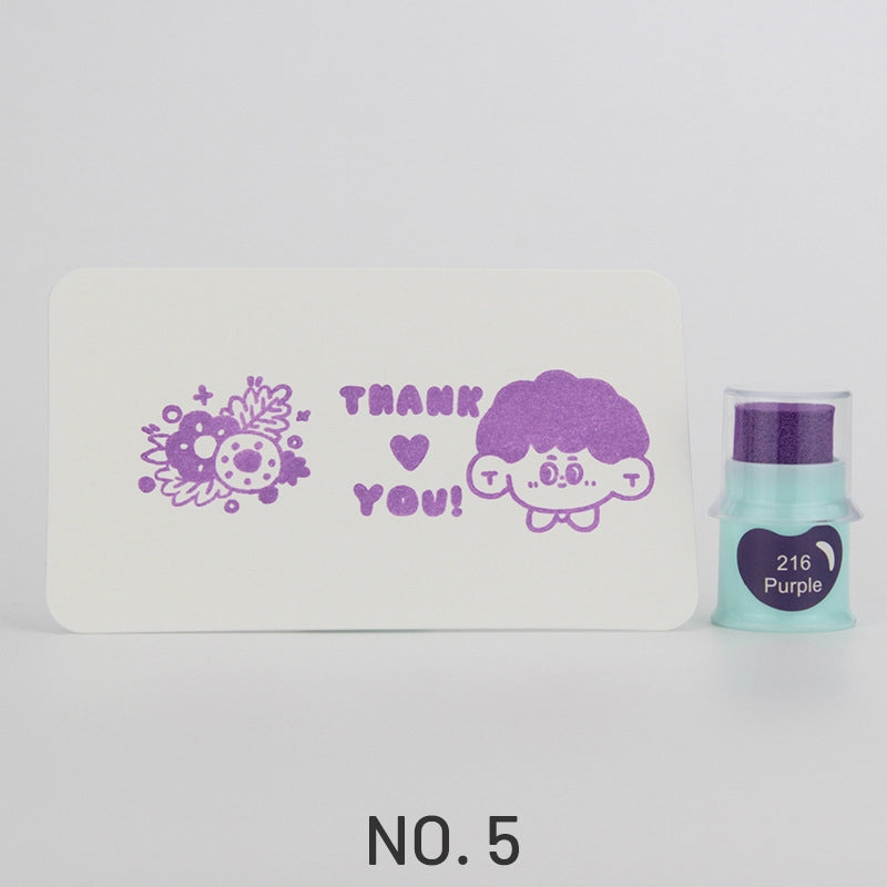 Cute Finger Cot Stamping Ink Pad (35 Colors)5