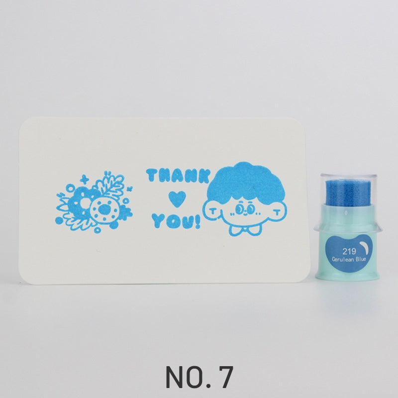 Cute Finger Cot Stamping Ink Pad (35 Colors)7