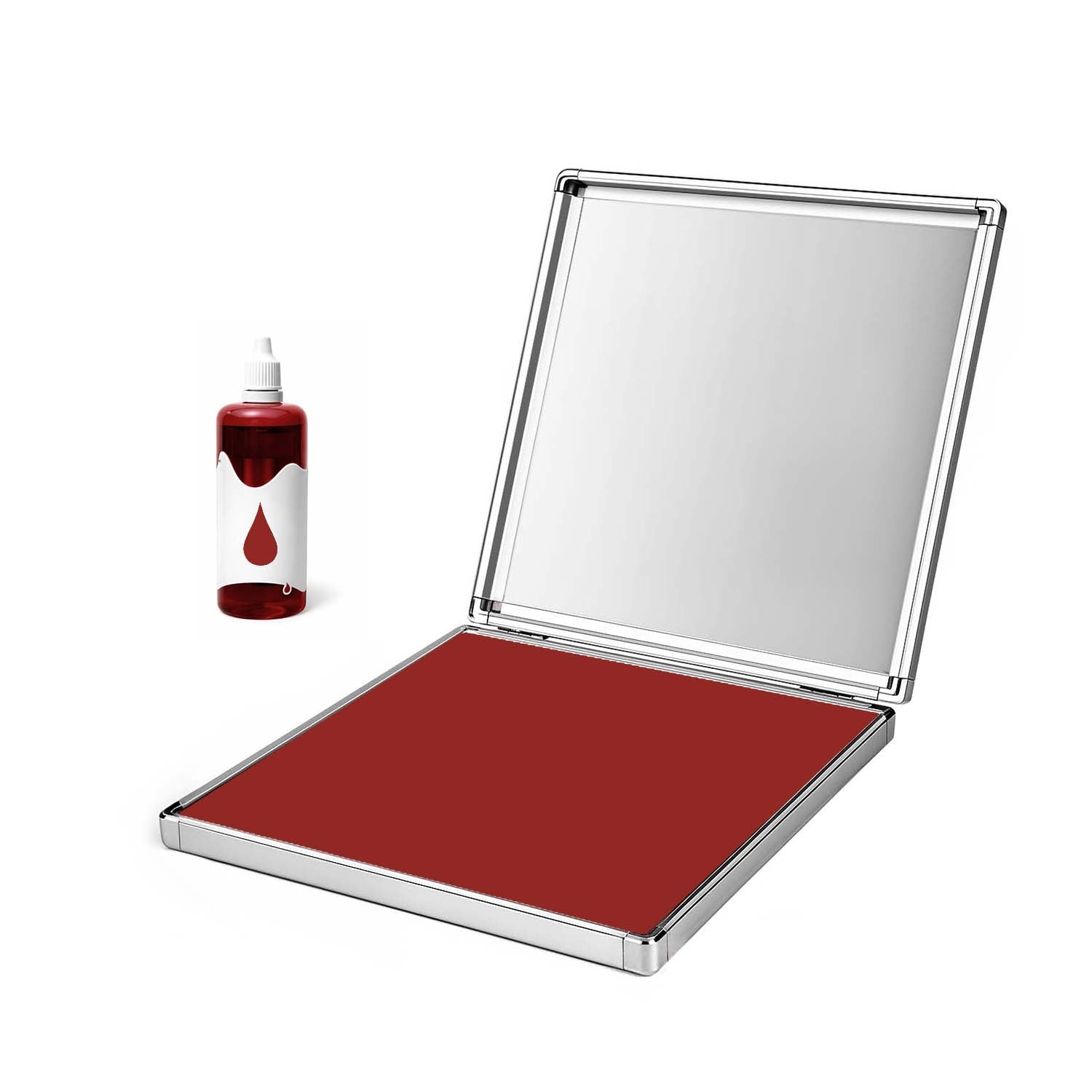 Extra Large Quick-Dry Multi-Color Ink Pad with Metal Case-Brown