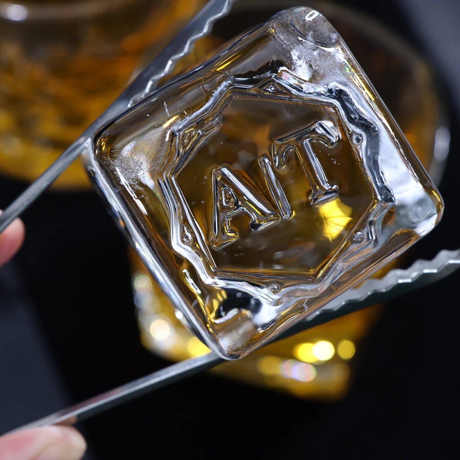 Geo Twist Ice Stamp | Modern Monogram for Mixology & Planning Design ...